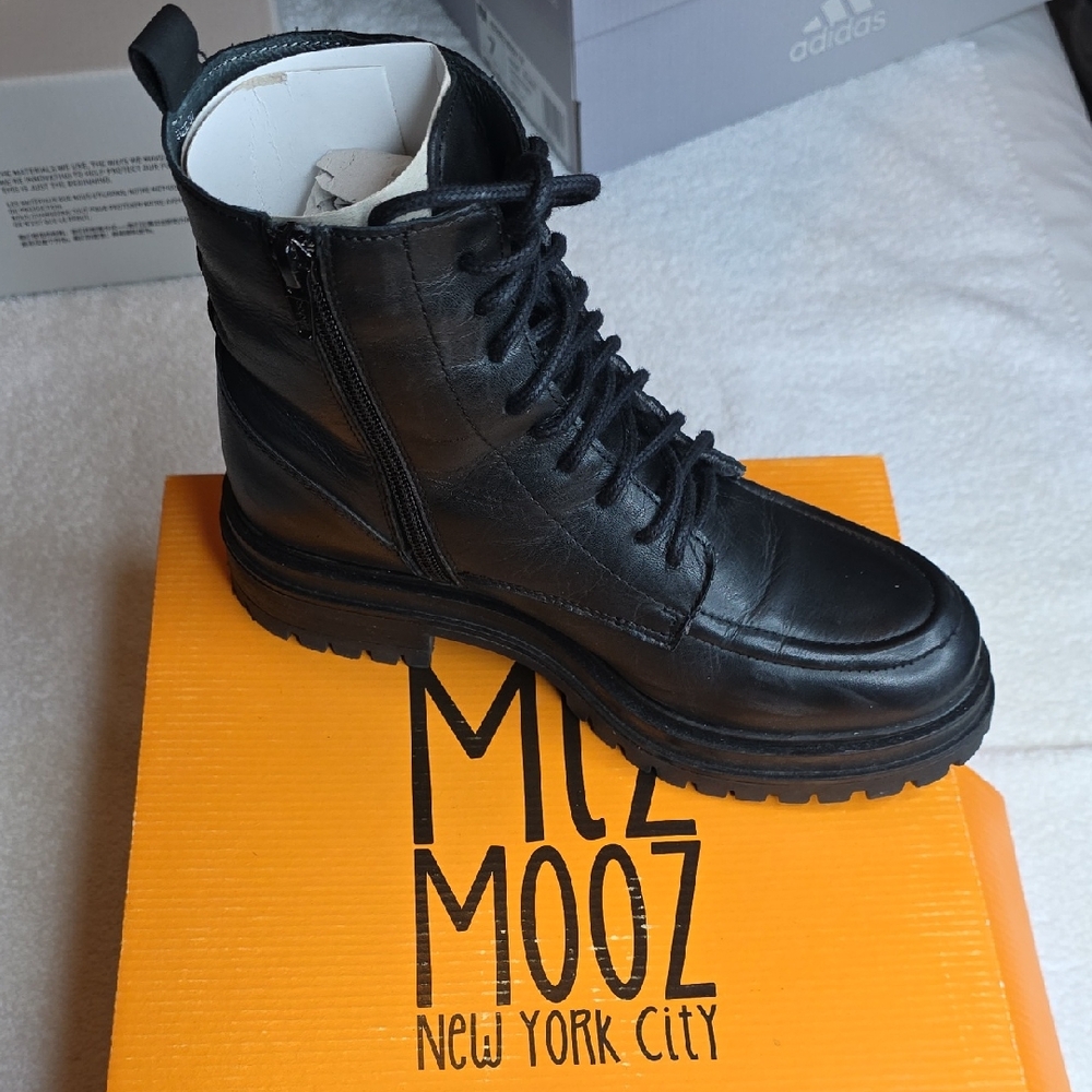 Miz Mooz Men's Black Leather Boots